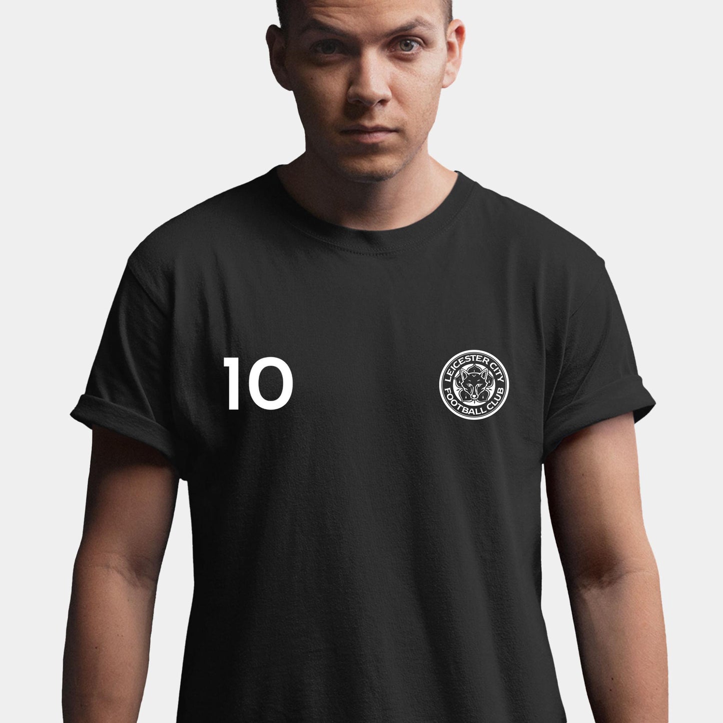 Leicester City FC Retro Men's T-Shirt - Black