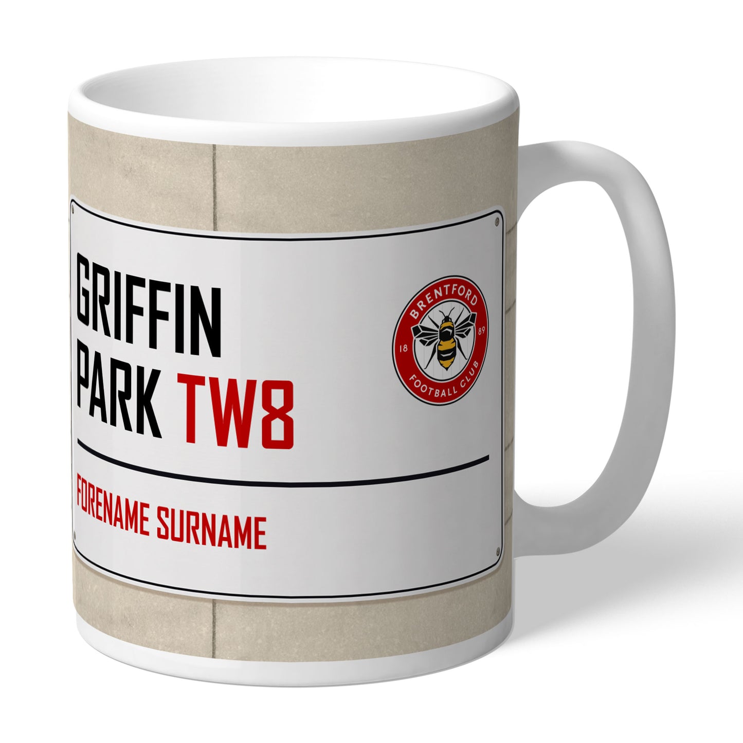 Brentford FC Street Sign Mug