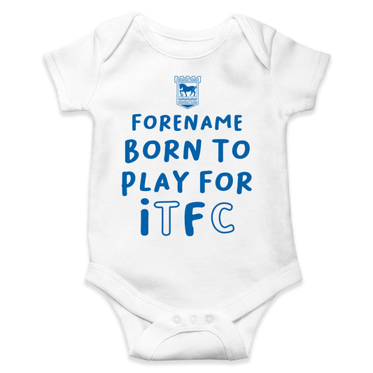 Ipswich Town FC Born to Play Baby Bodysuit