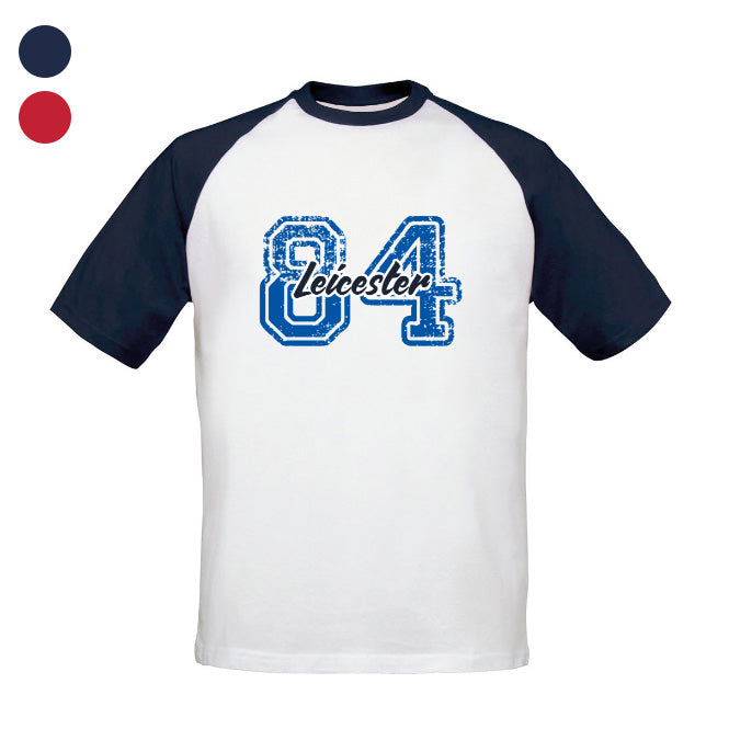 Leicester City FC Varsity Number Baseball T-Shirt