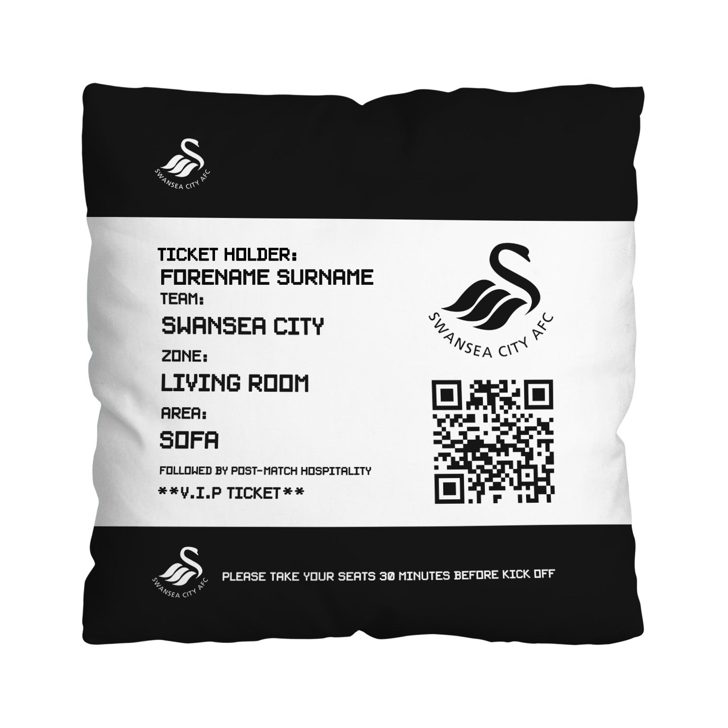 Swansea City AFC Ticket 18" Cushion