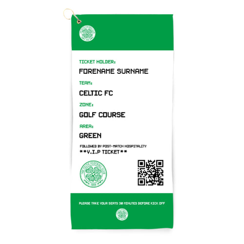 Celtic FC Ticket Golf Towel