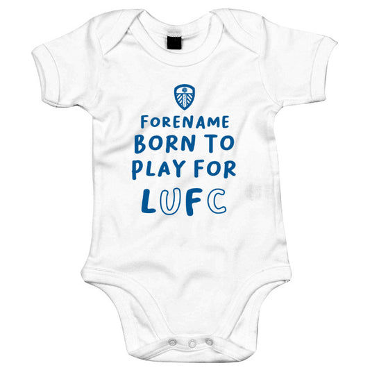 Leeds United FC Born to Play Baby Bodysuit