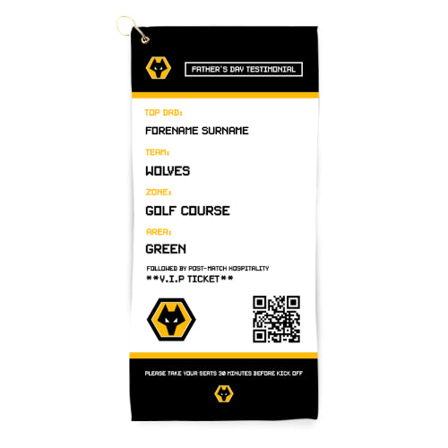 Wolves FD Ticket Golf Towel