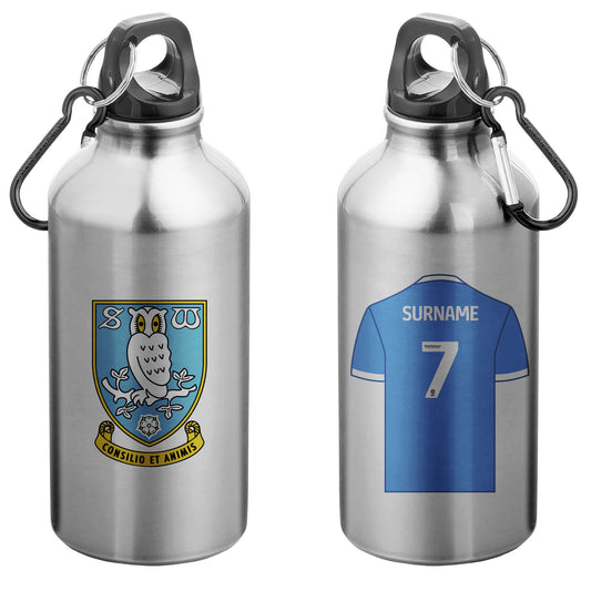 Sheffield Wednesday FC Aluminium Sport Bottle with Carabiner