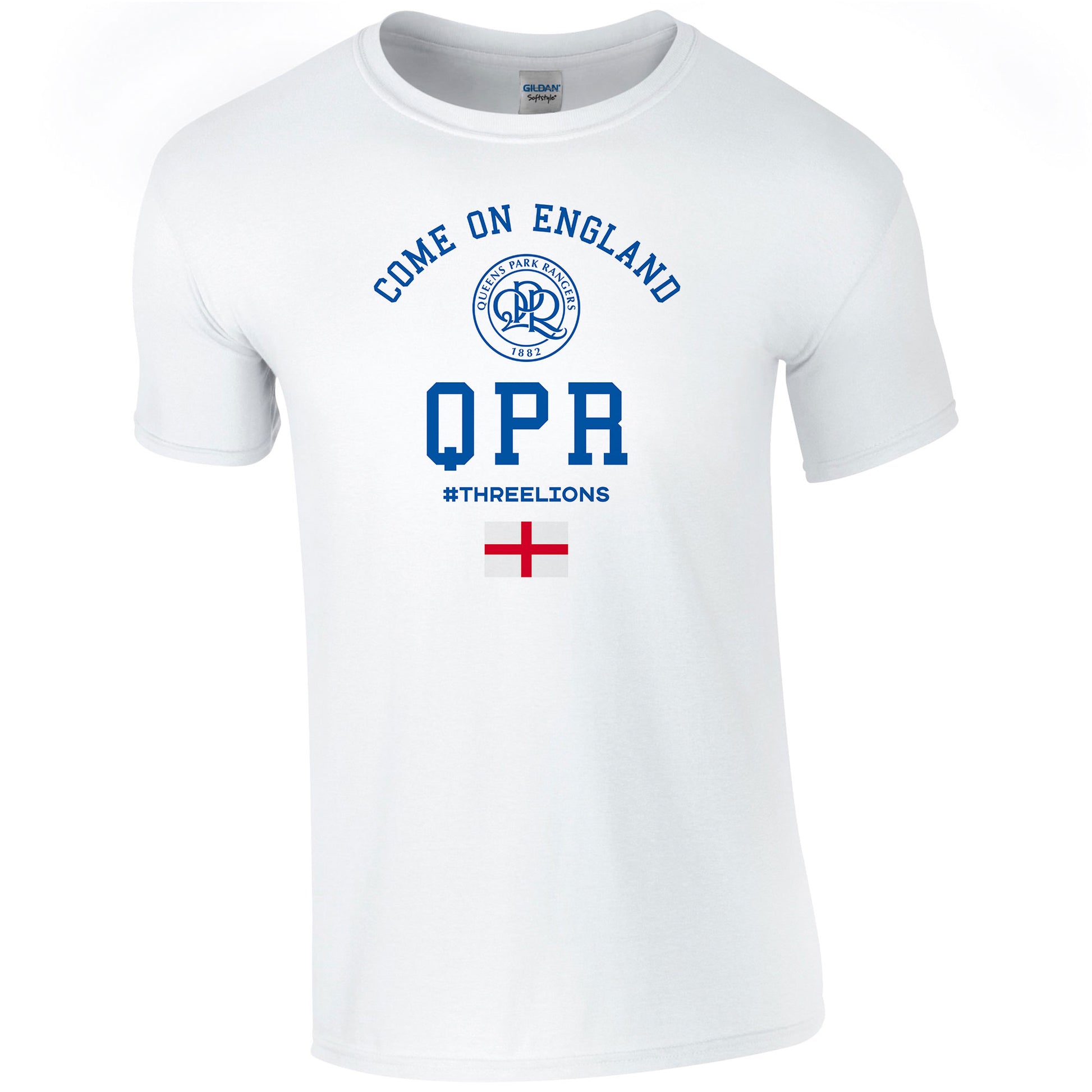 Queens Park Rangers FC Come On England Adult T-Shirt (White)