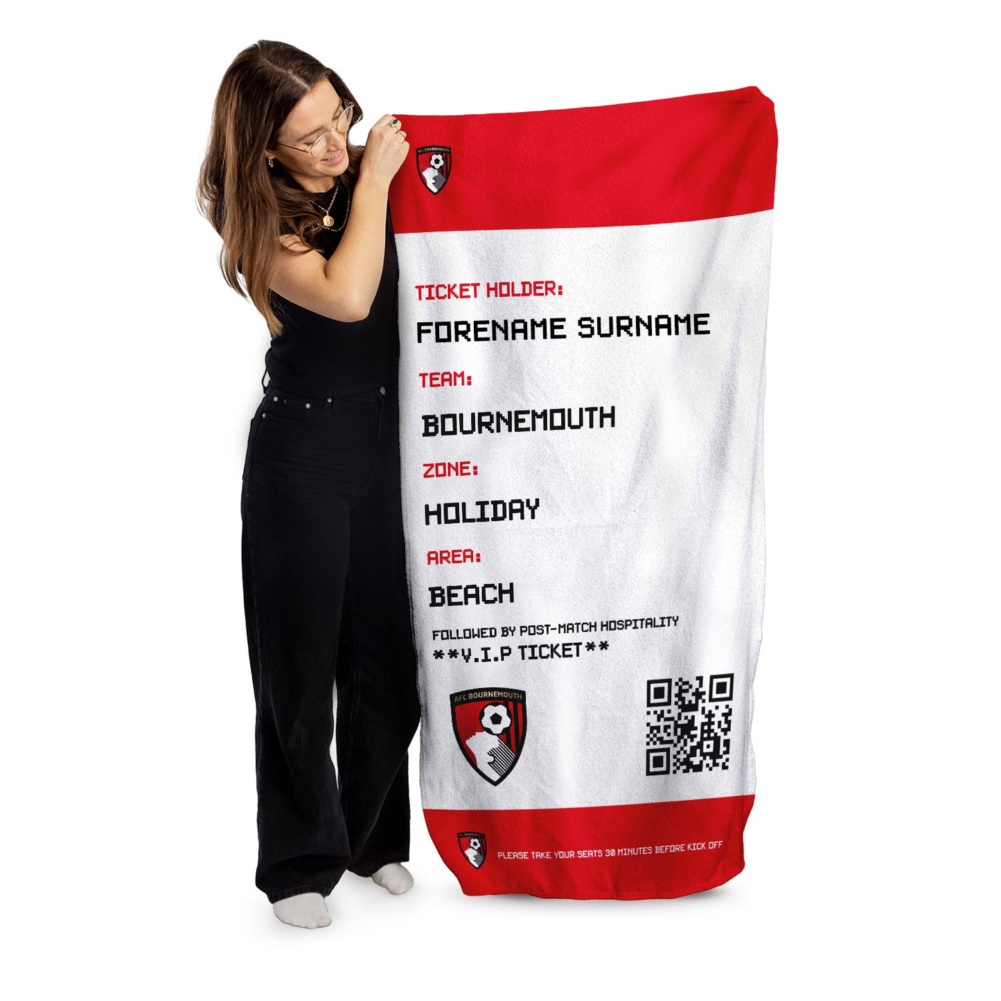 Bournemouth Ticket Beach Towel