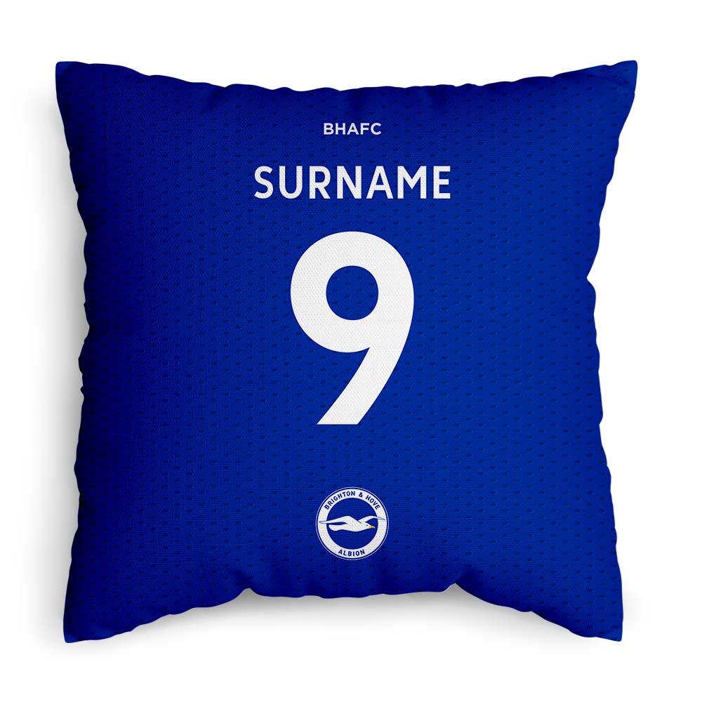 Brighton & Hove Albion Back of Shirt 18" Cushion