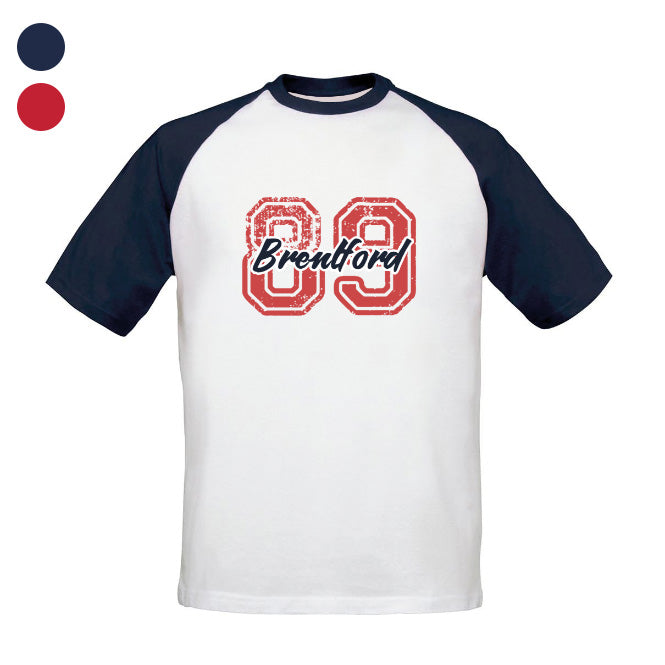 Brentford FC Varsity Number Baseball T-Shirt