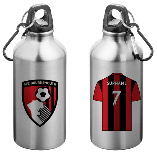 AFC Bournemouth Aluminium Sport Bottle with Carabiner