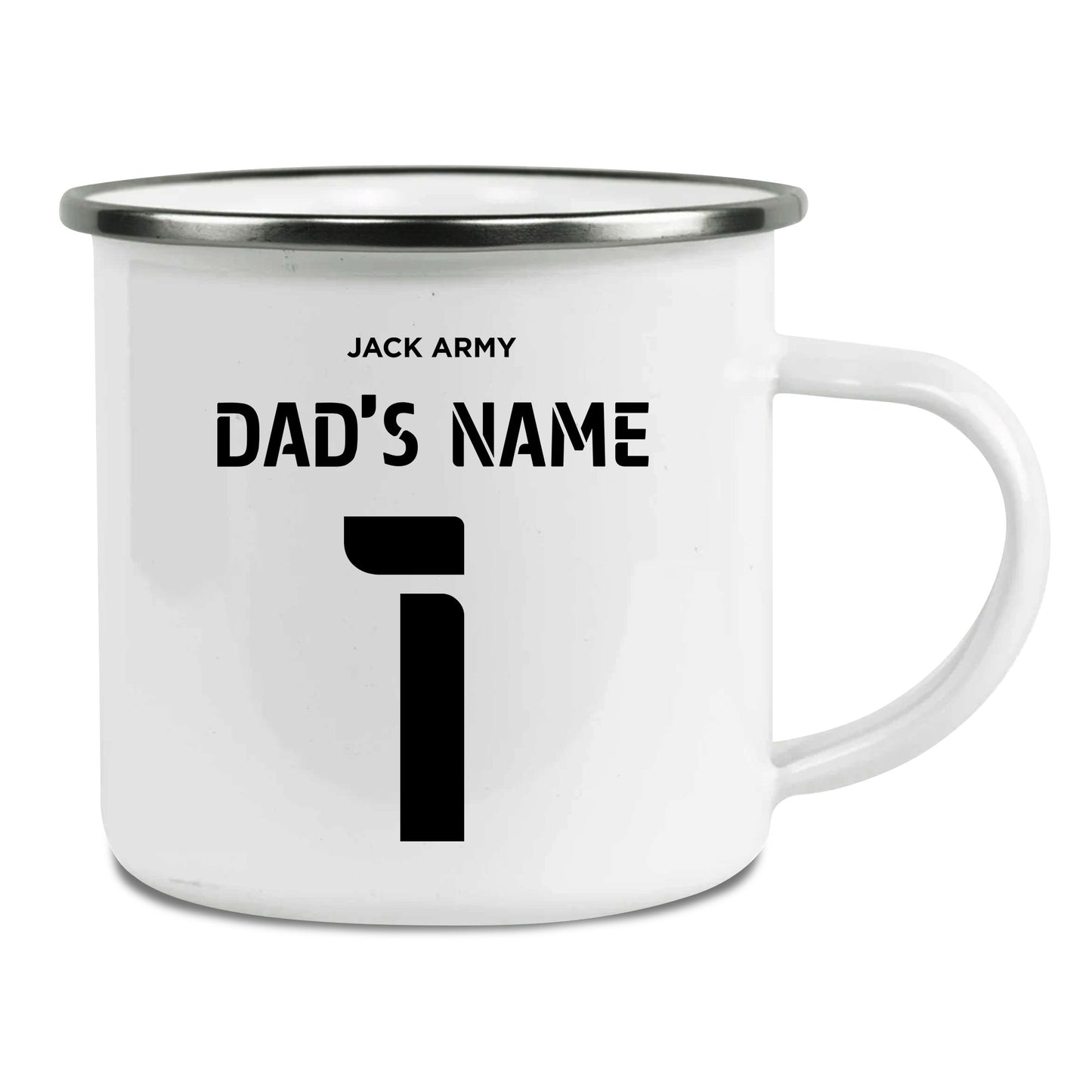 Swansea City AFC Back of Shirt Enamel Camping Mug for Dad