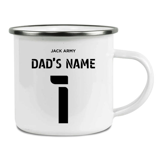 Swansea City AFC Back of Shirt Enamel Camping Mug for Dad