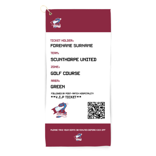 Scunthorpe United Ticket Golf Towel