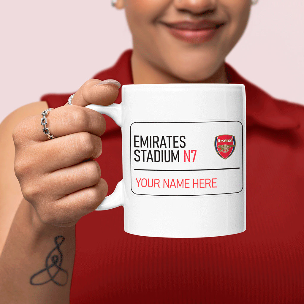 Emirates Stadium Road Sign - Mug