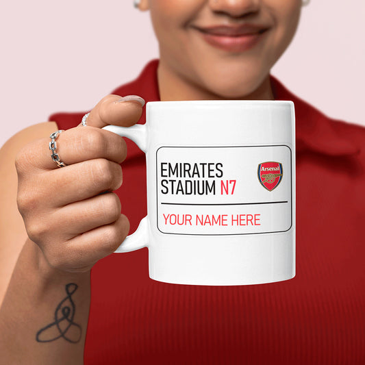 Emirates Stadium Road Sign - Mug