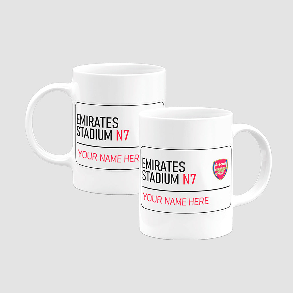 Emirates Stadium Road Sign - Mug