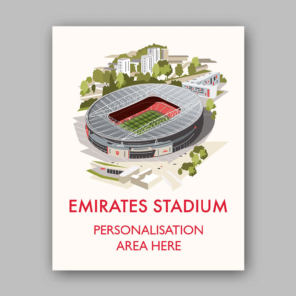 Emirates Stadium - 11x14 Art Print Unframed