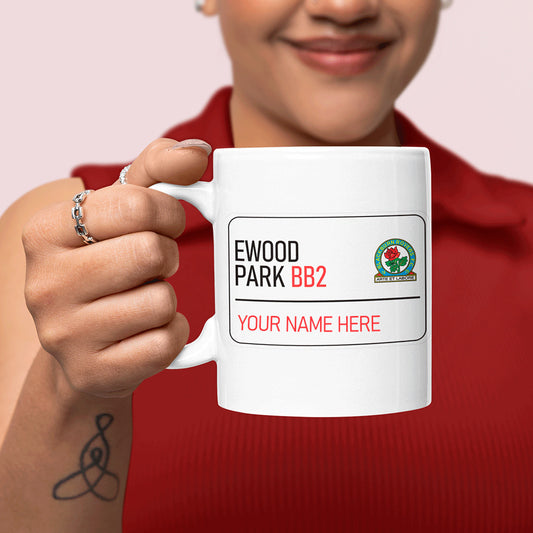 Ewood Park Road Sign - Mug