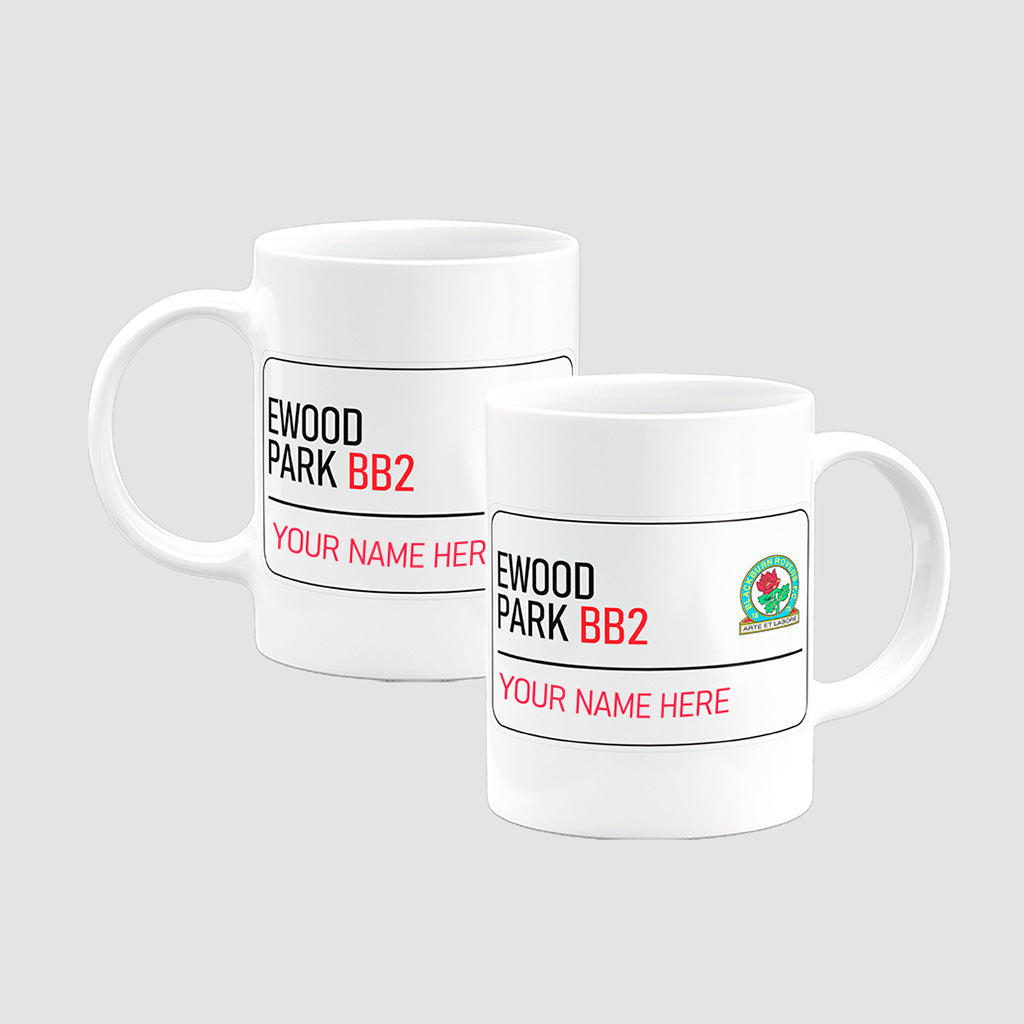 Ewood Park Road Sign - Mug