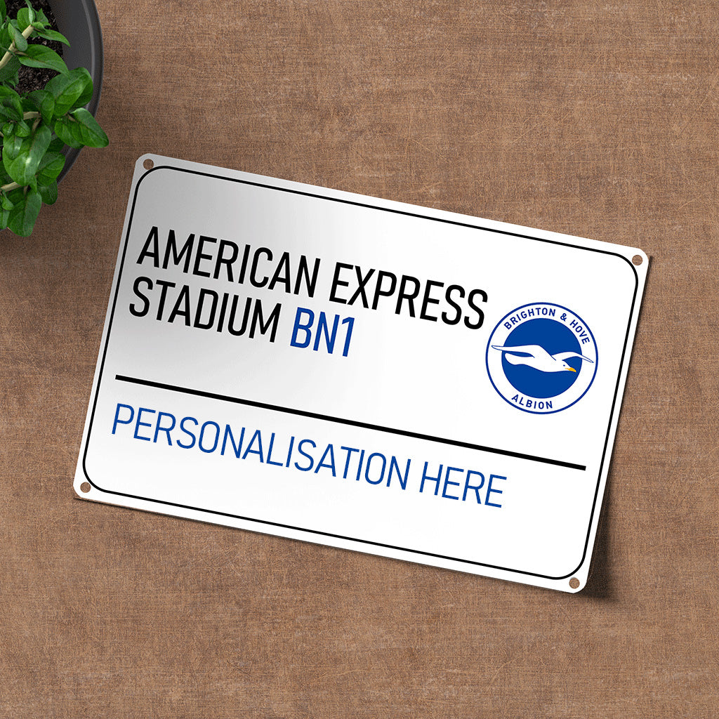 American Express Stadium Road Sign - Metal Sign