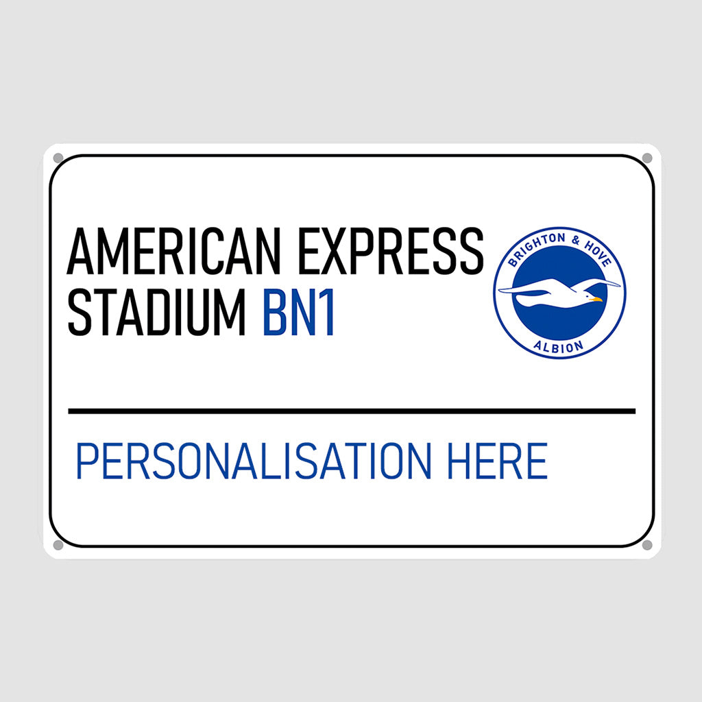 American Express Stadium Road Sign - Metal Sign