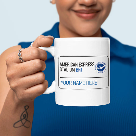 American Express Stadium Road Sign - Mug