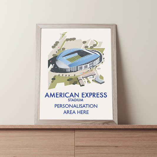 American Express Stadium - 11x14 Art Print Unframed