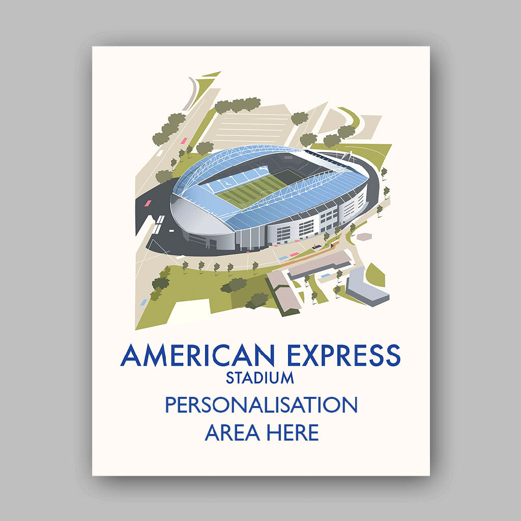 American Express Stadium - 11x14 Art Print Unframed