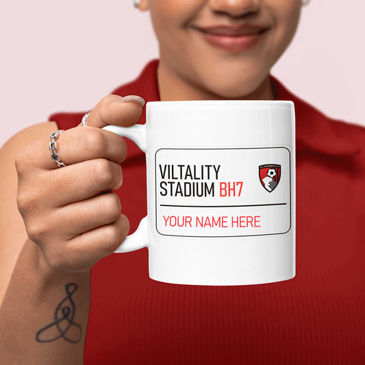 Viltality Stadium Road Sign - Mug