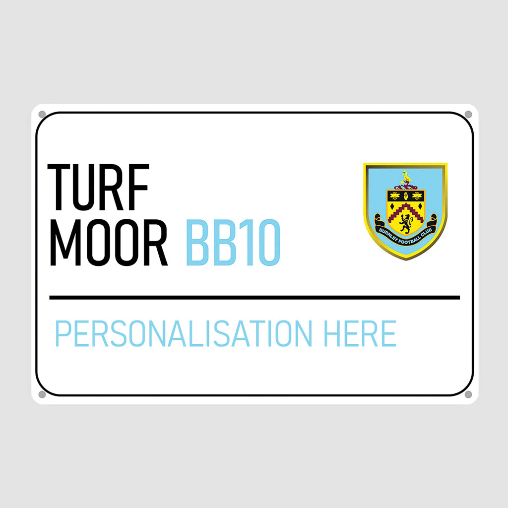 Turf Moor Road Sign - Metal Sign