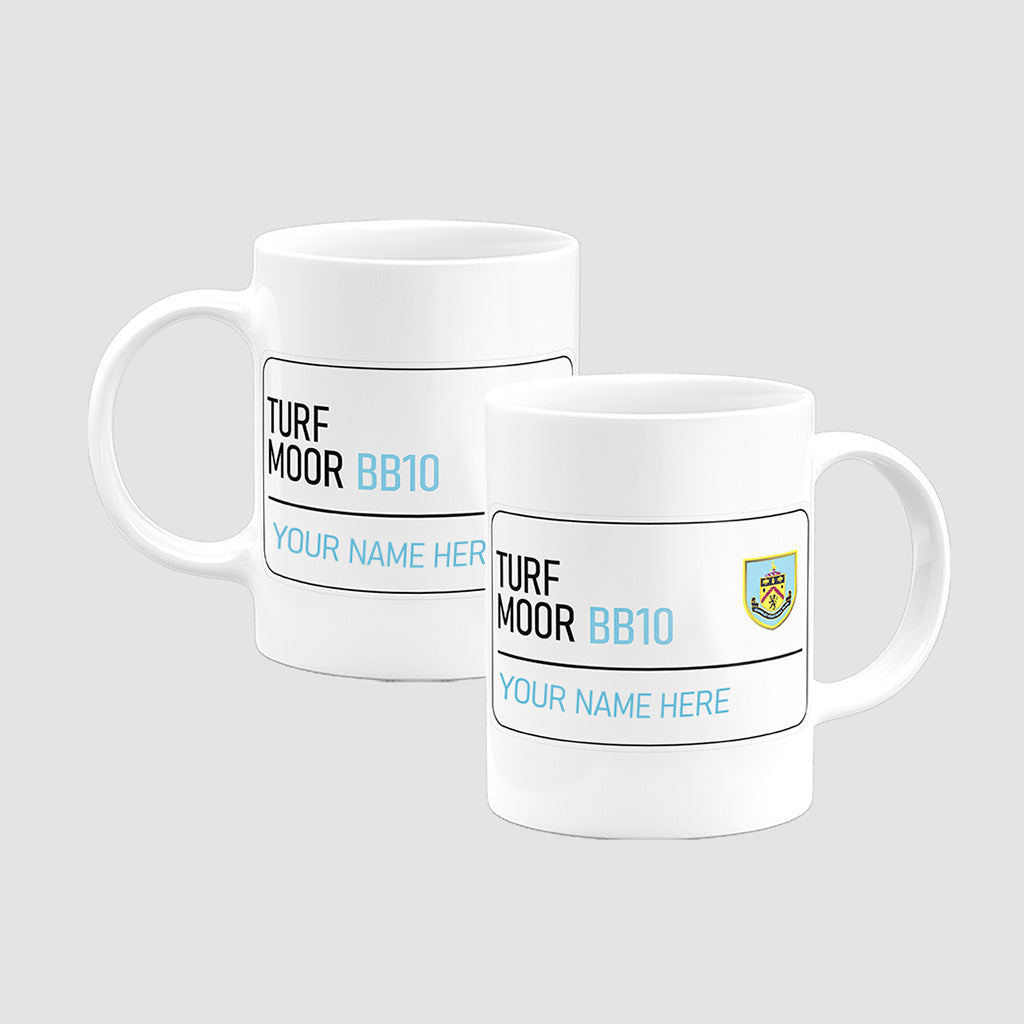 Turf Moor Road Sign - Mug