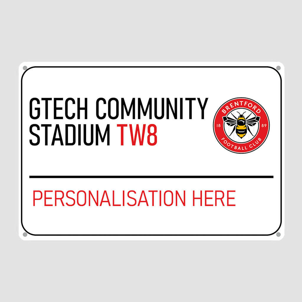 Gtech Community Stadium Road Sign - Metal Sign