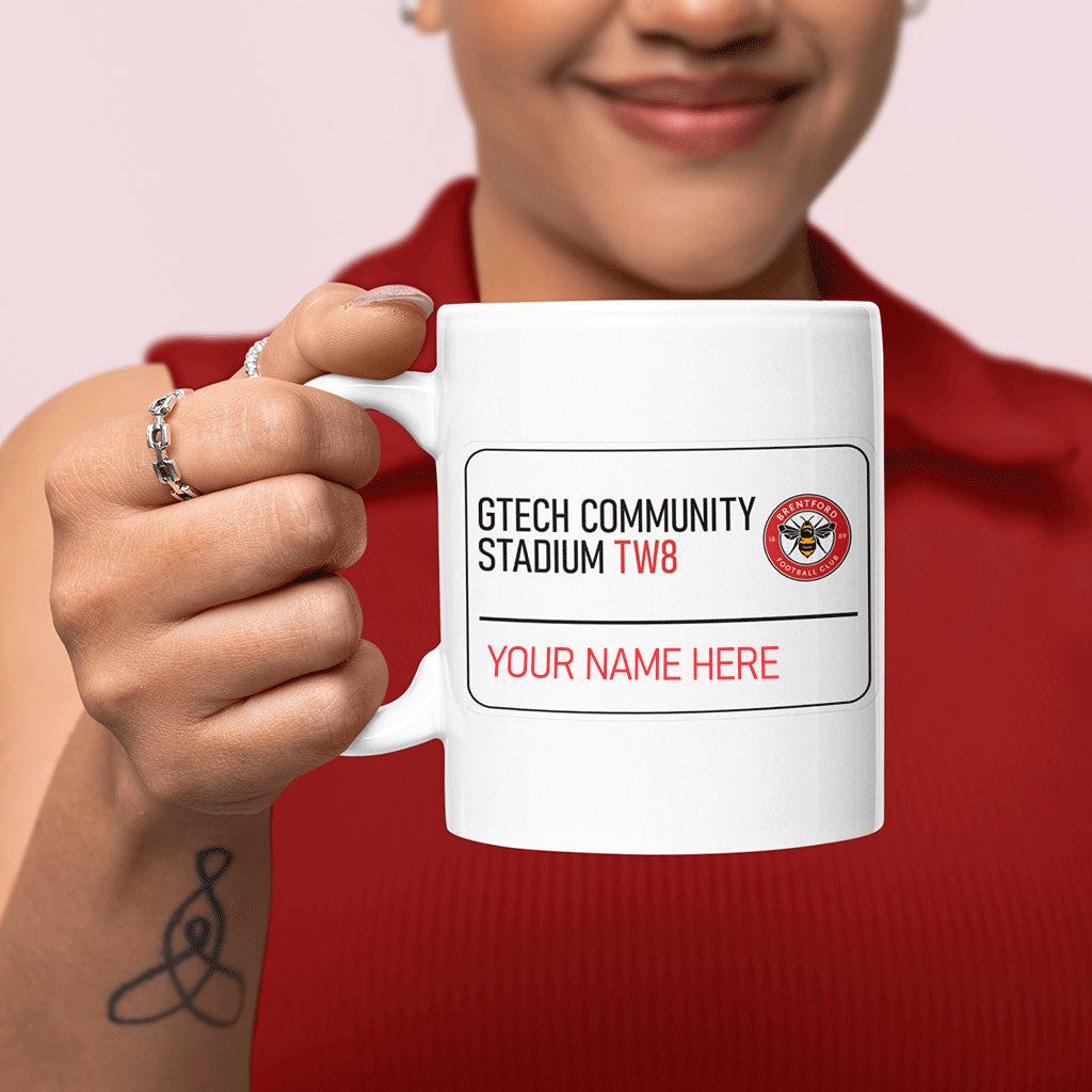 Gtech Community Stadium Road Sign - Mug