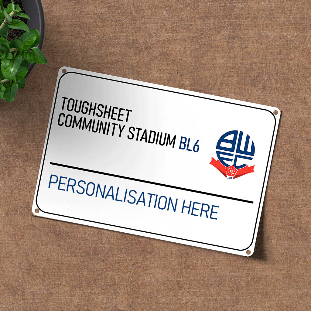 Toughsheet Community Stadium Road Sign - Metal Sign