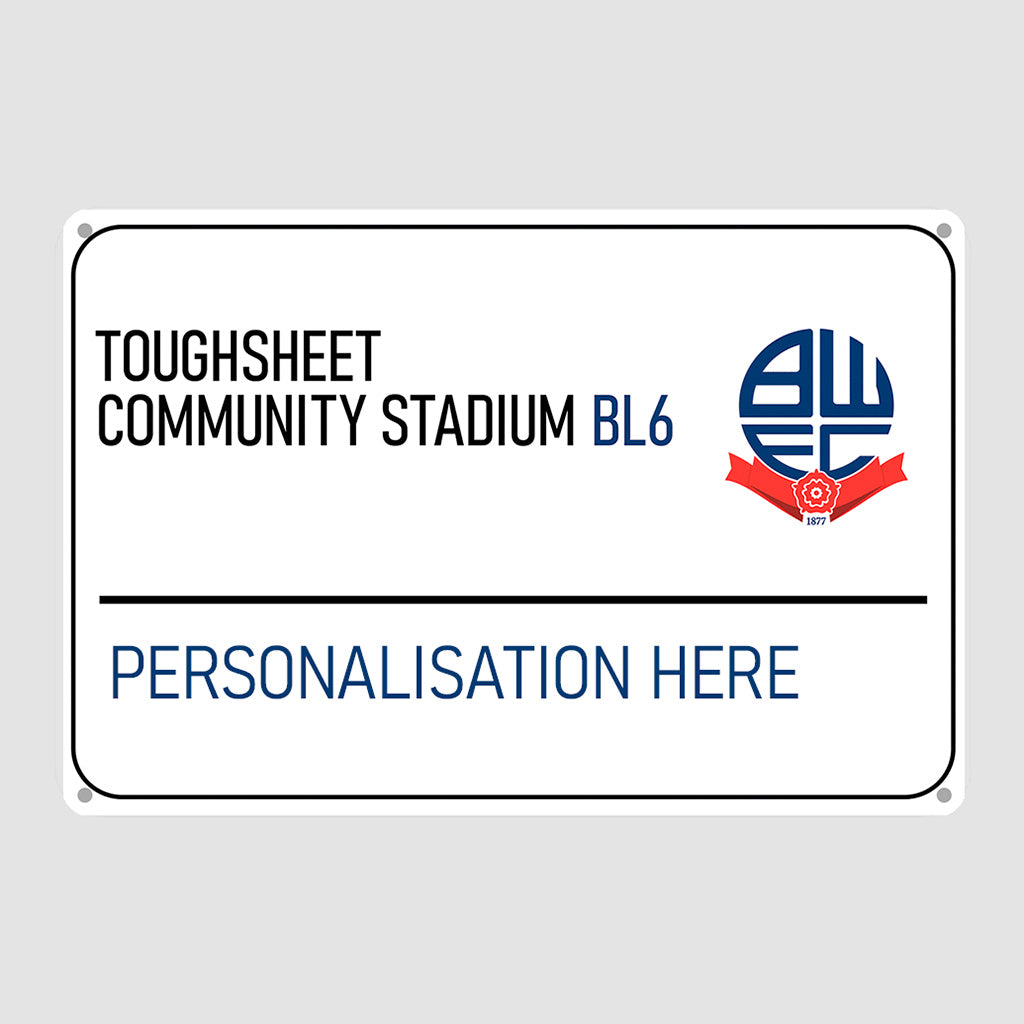 Toughsheet Community Stadium Road Sign - Metal Sign