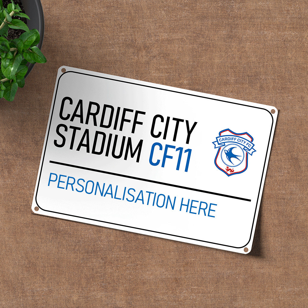 Cardiff City Stadium Road Sign - Metal Sign