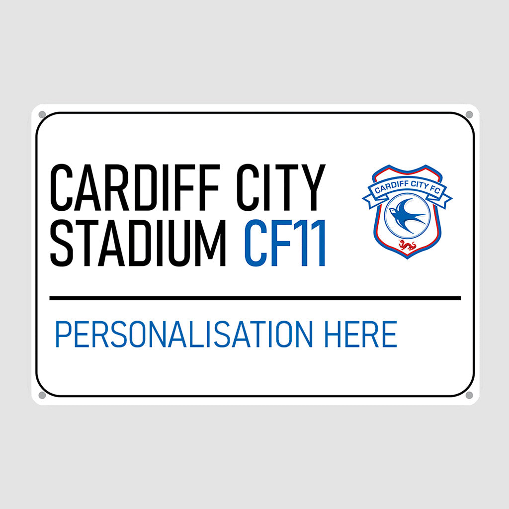 Cardiff City Stadium Road Sign - Metal Sign