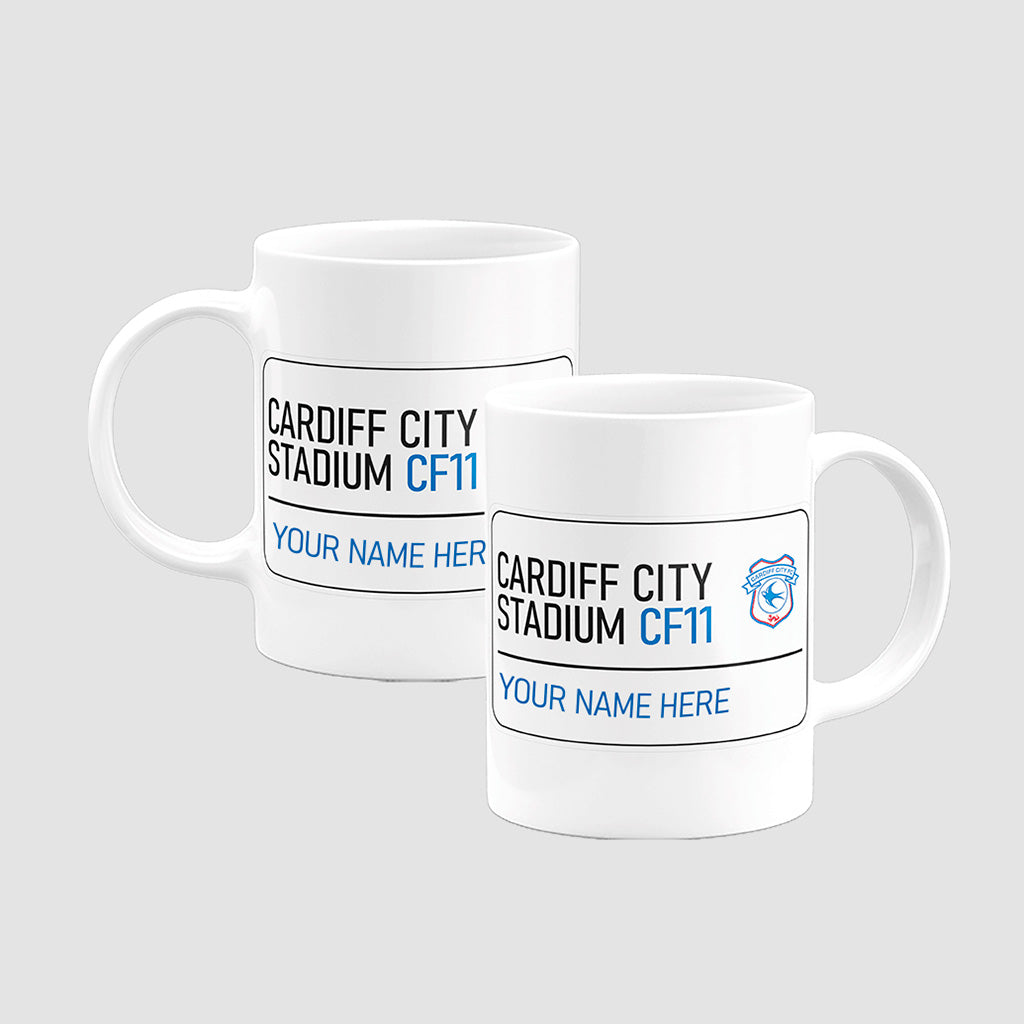 Cardiff City Stadium Road Sign - Mug