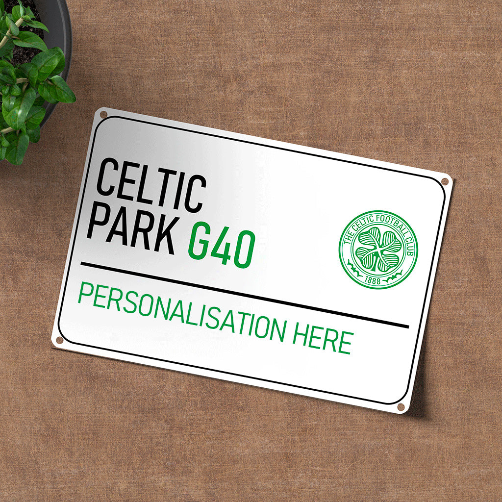 Celtic Park Road Sign - Metal Sign