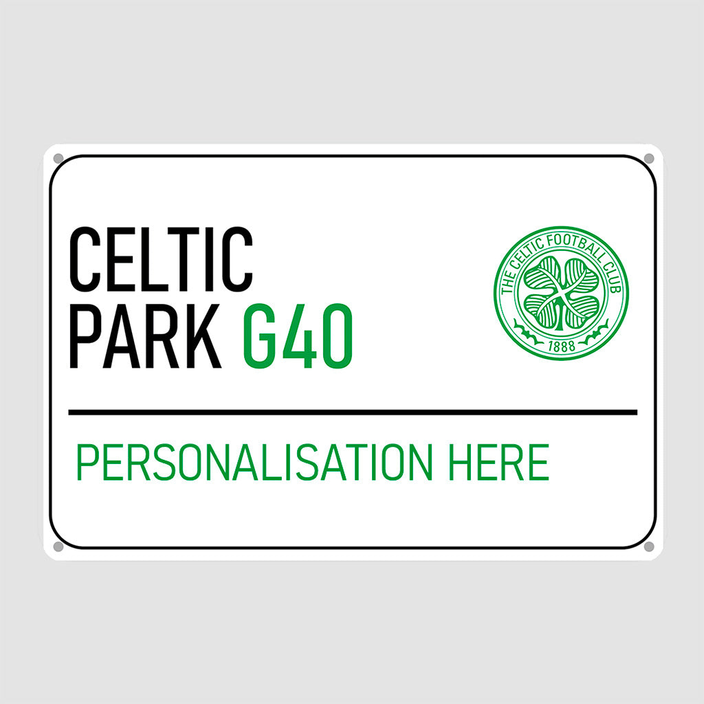 Celtic Park Road Sign - Metal Sign