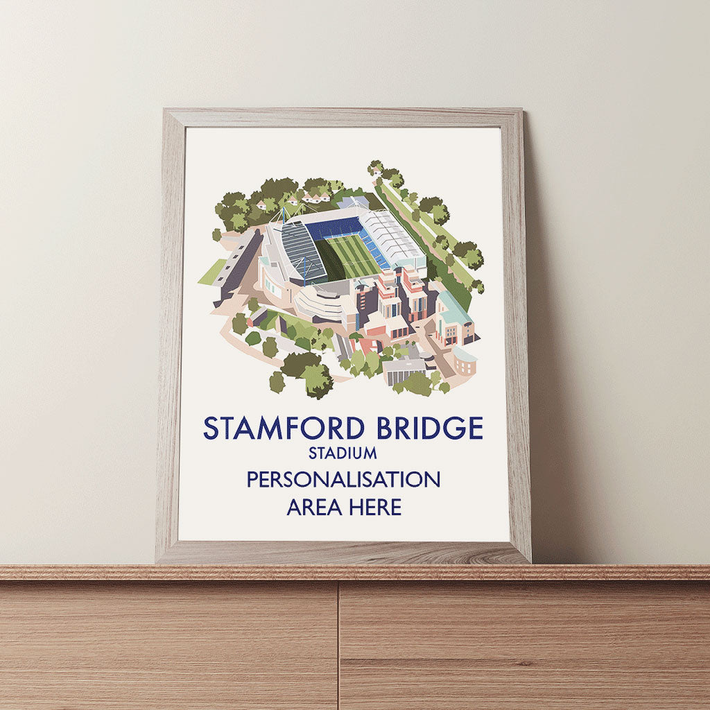 Stamford Bridge Stadium - 11x14 Art Print Unframed