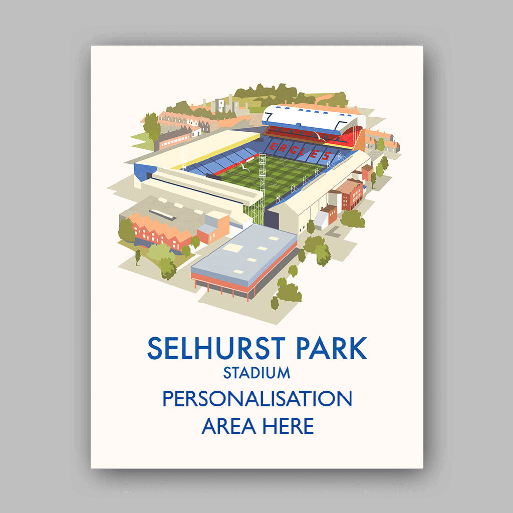 Selhurst Park Stadium - 11x14 Art Print Unframed