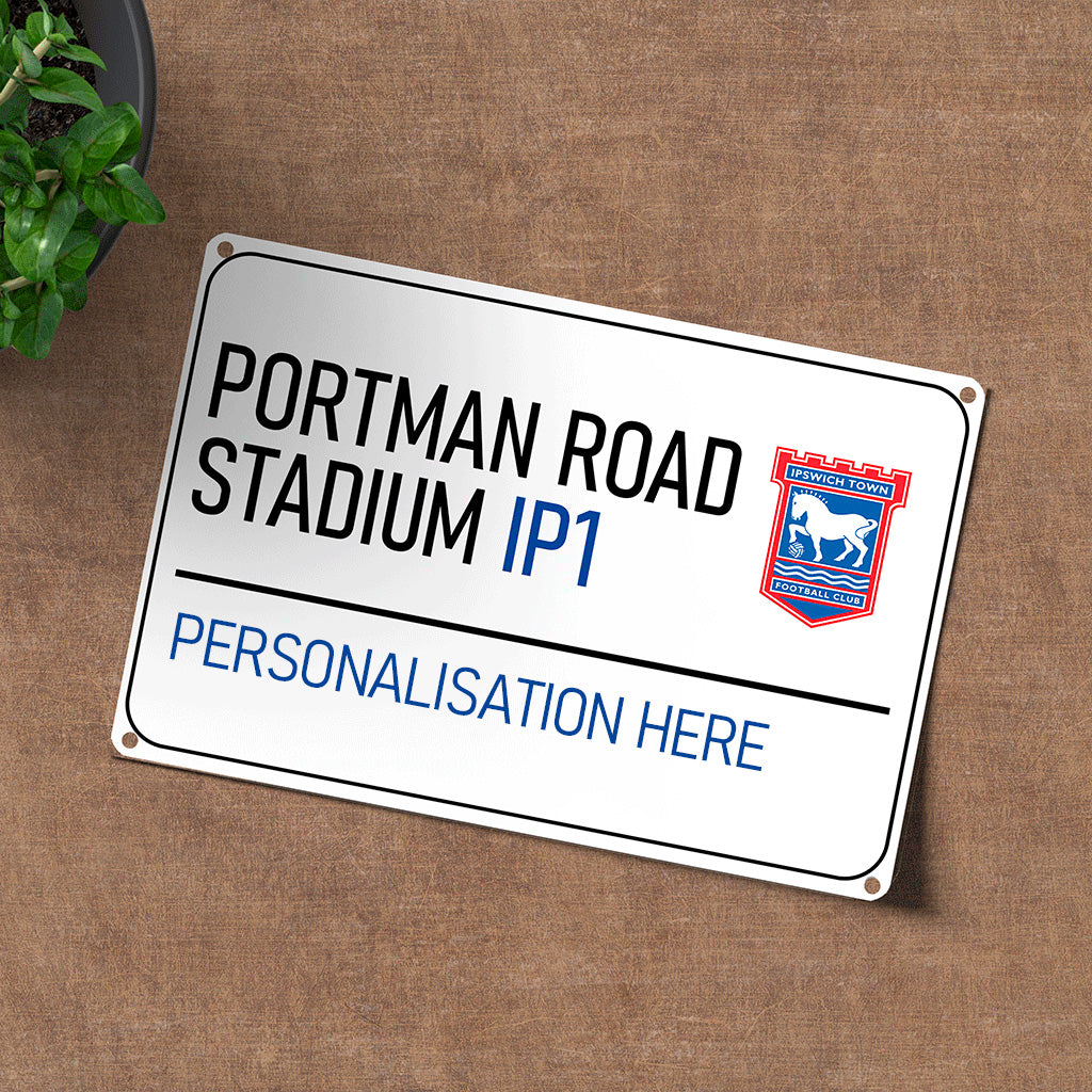 Portman Road Stadium Road Sign - Metal Sign