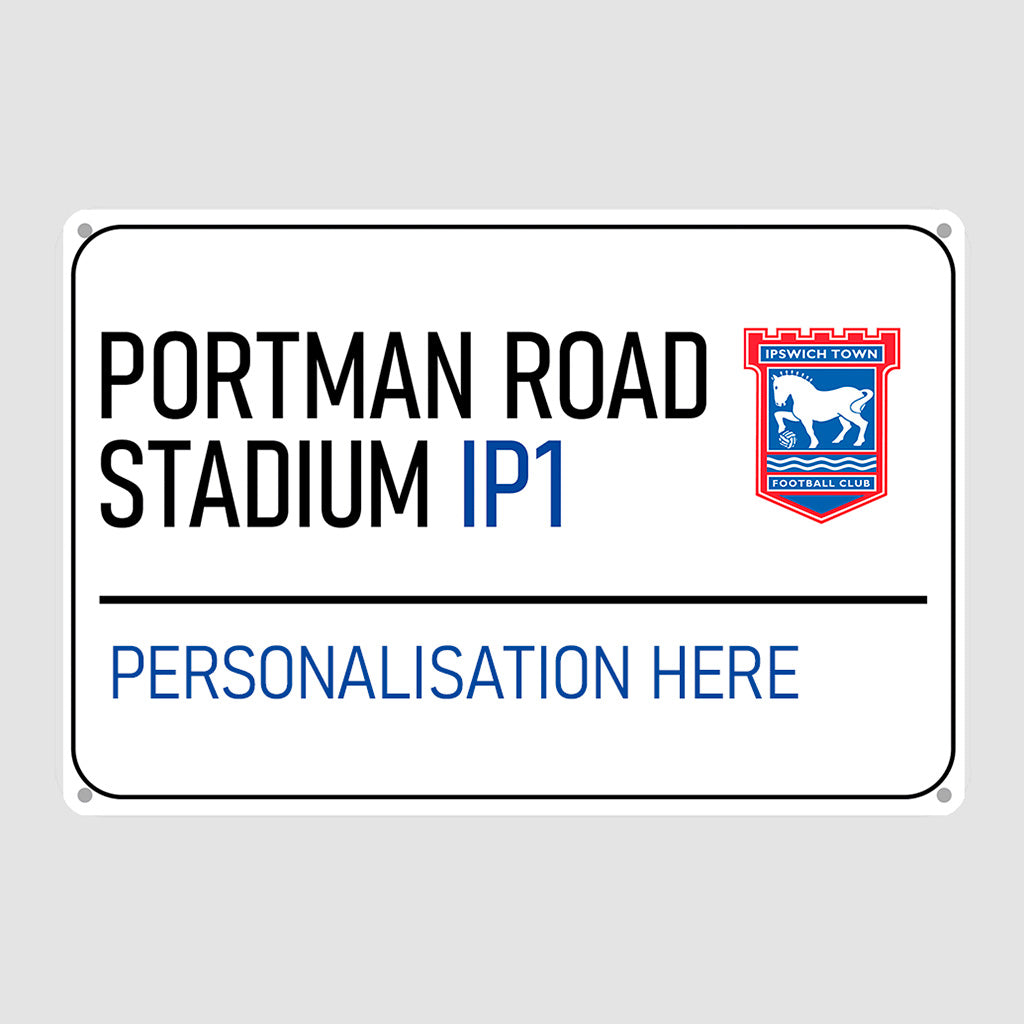 Portman Road Stadium Road Sign - Metal Sign