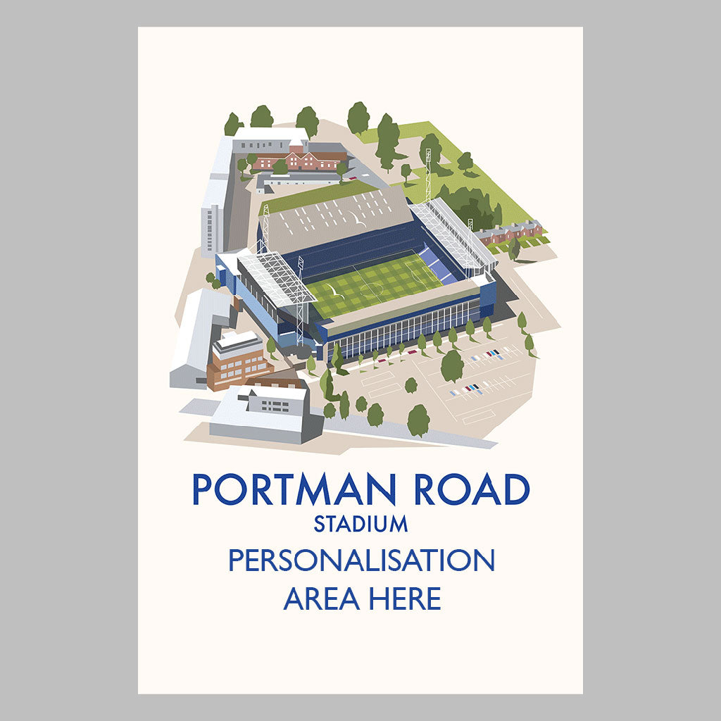 Portman Road Stadium - Canvas 30x45cm