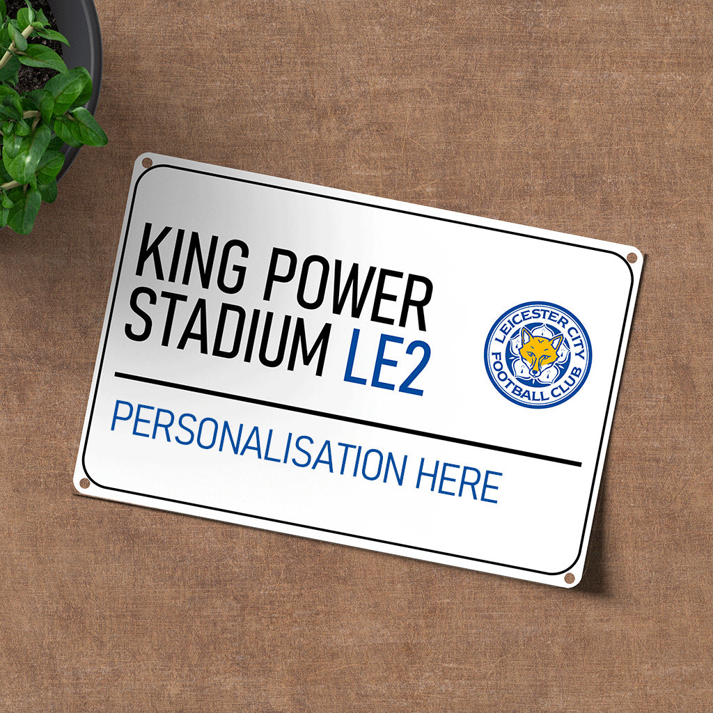 King Power Stadium Road Sign - Metal Sign