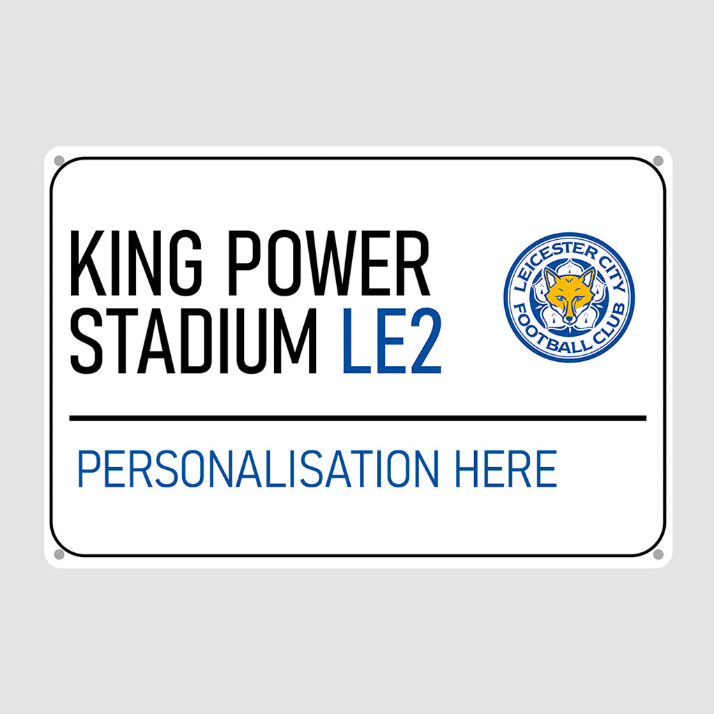 King Power Stadium Road Sign - Metal Sign