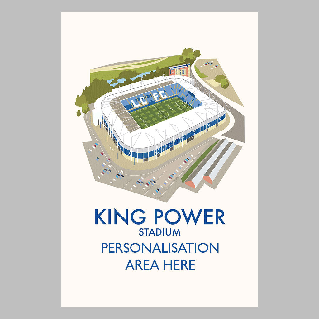 King Power Stadium - Canvas 30x45cm