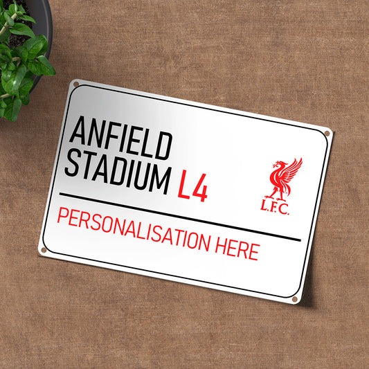 Anfield Stadium Road Sign - Metal Sign