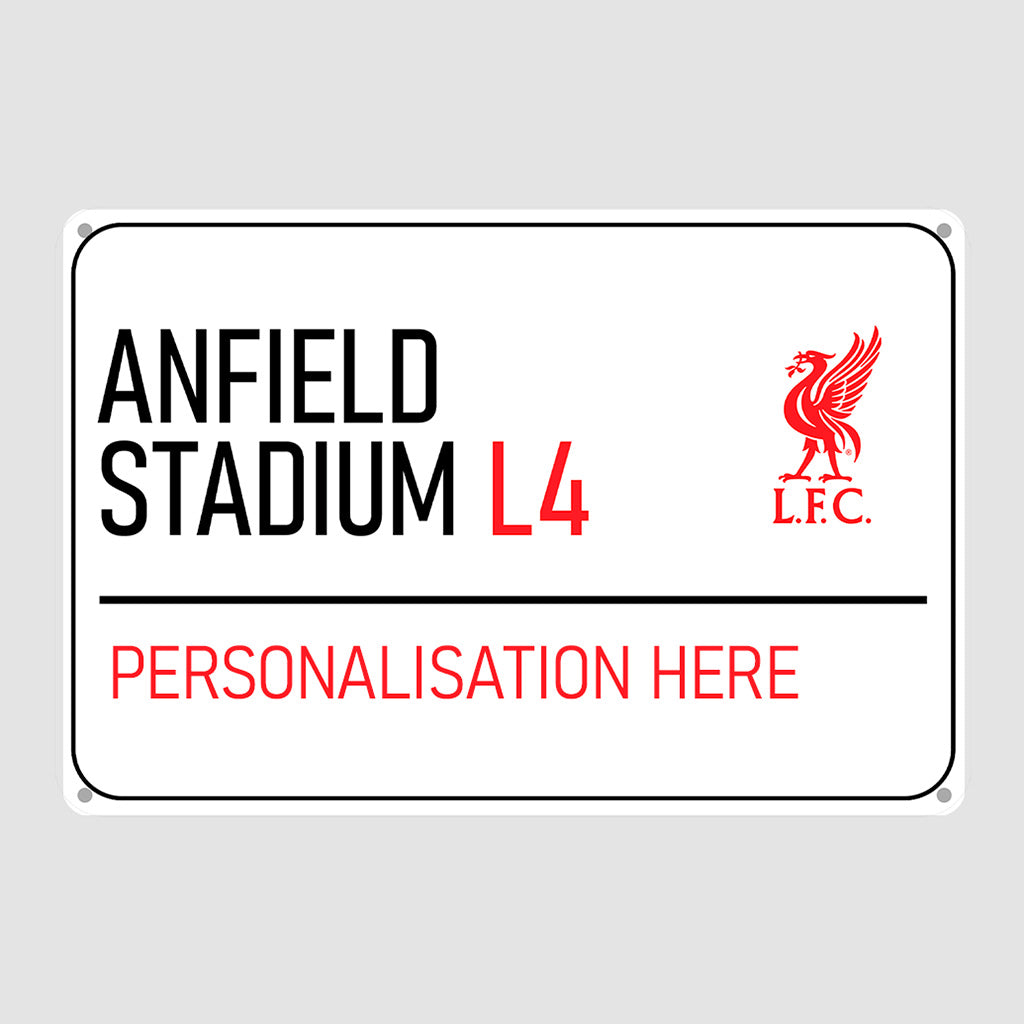 Anfield Stadium Road Sign - Metal Sign